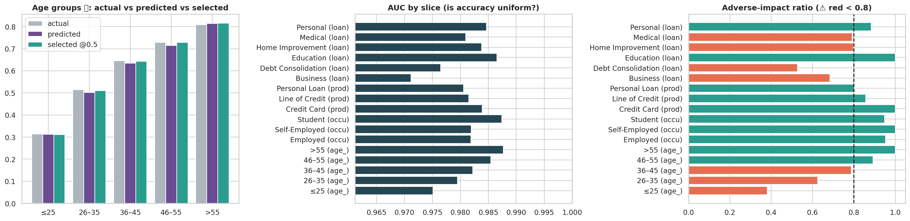 Slice and fairness audit