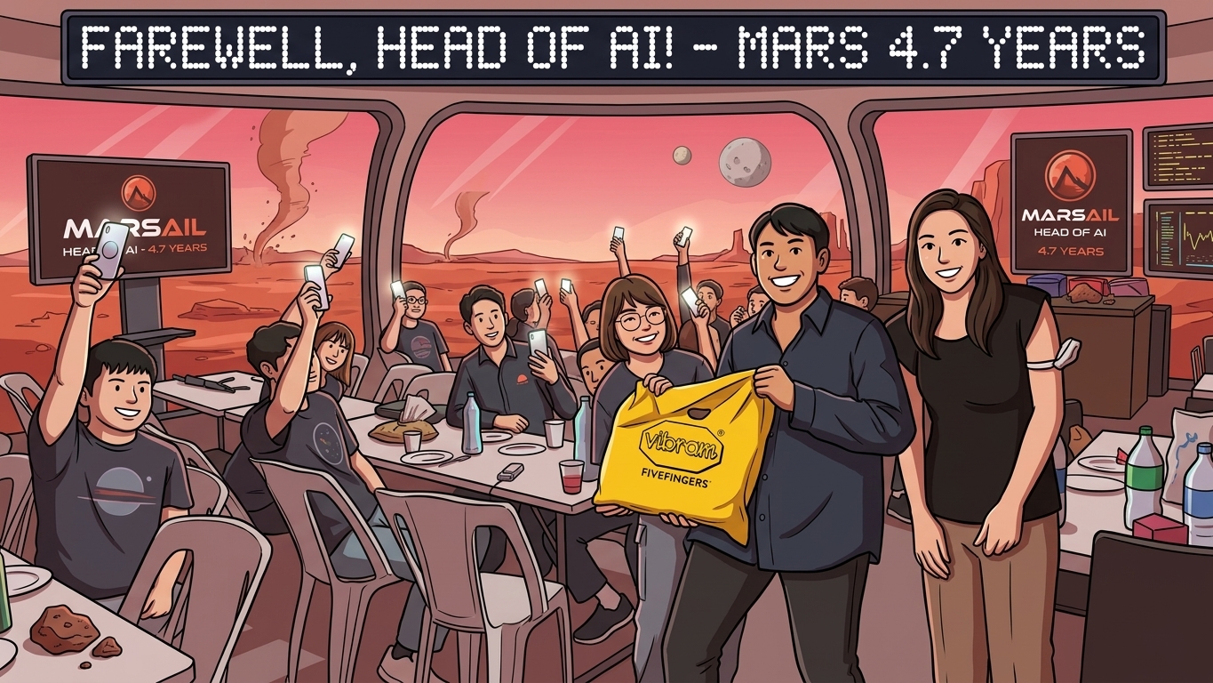 Cartoon: Farewell, Head of AI — MARS 4.7 Years
