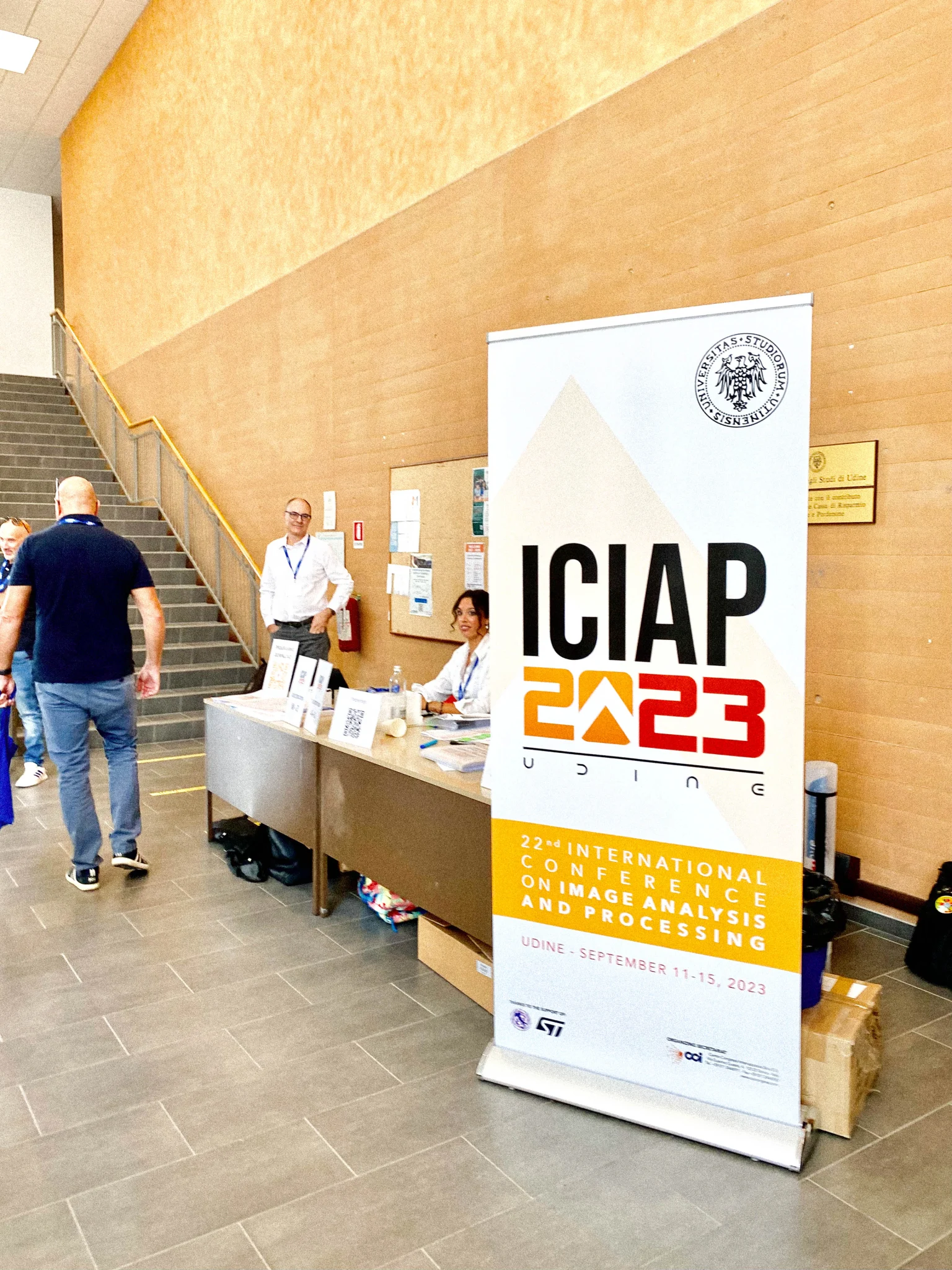 Conference atmosphere at ICIAP 2023, Udine, Italy