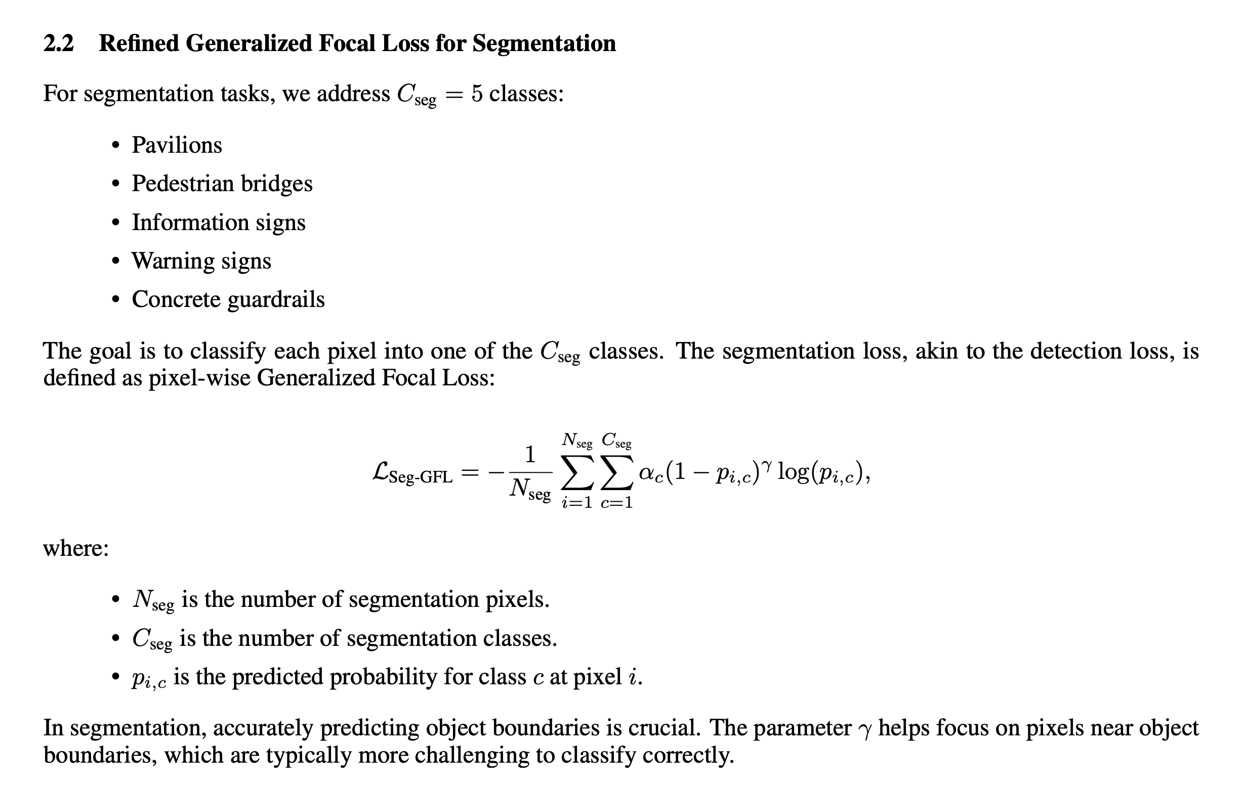 Refined Generalized Focal Loss for Segmentation