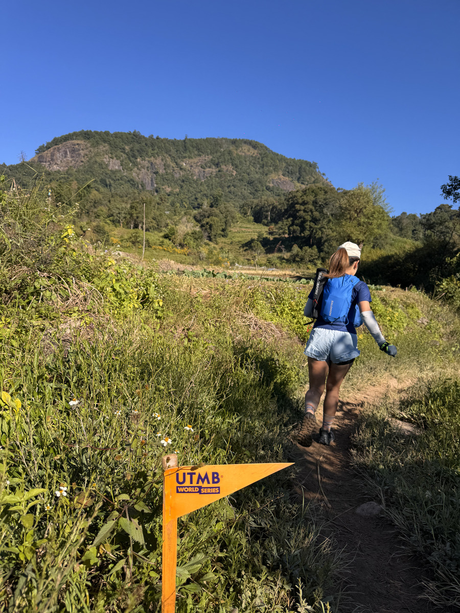 Agricultural village scenery during UTMB