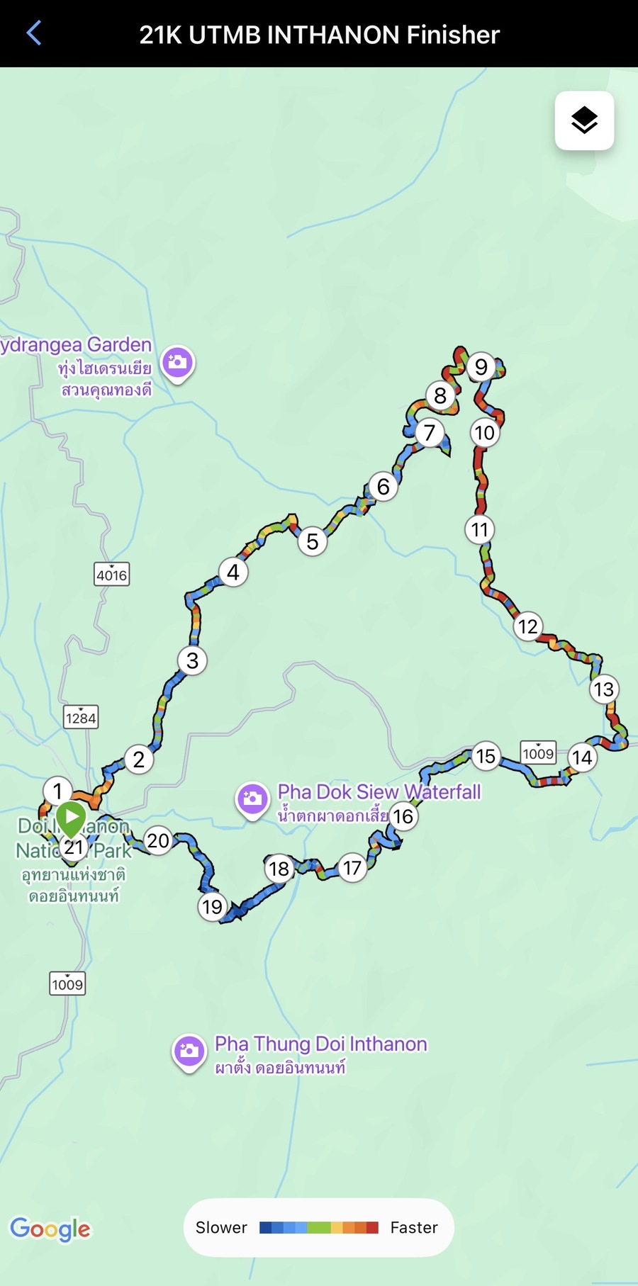 UTMB 20K GPS map