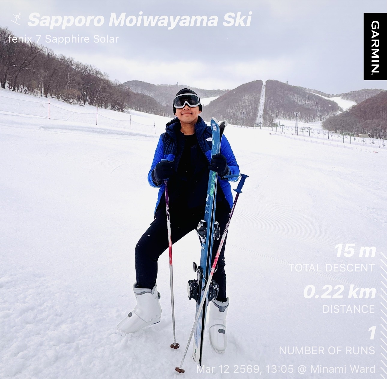 Garmin skiing record