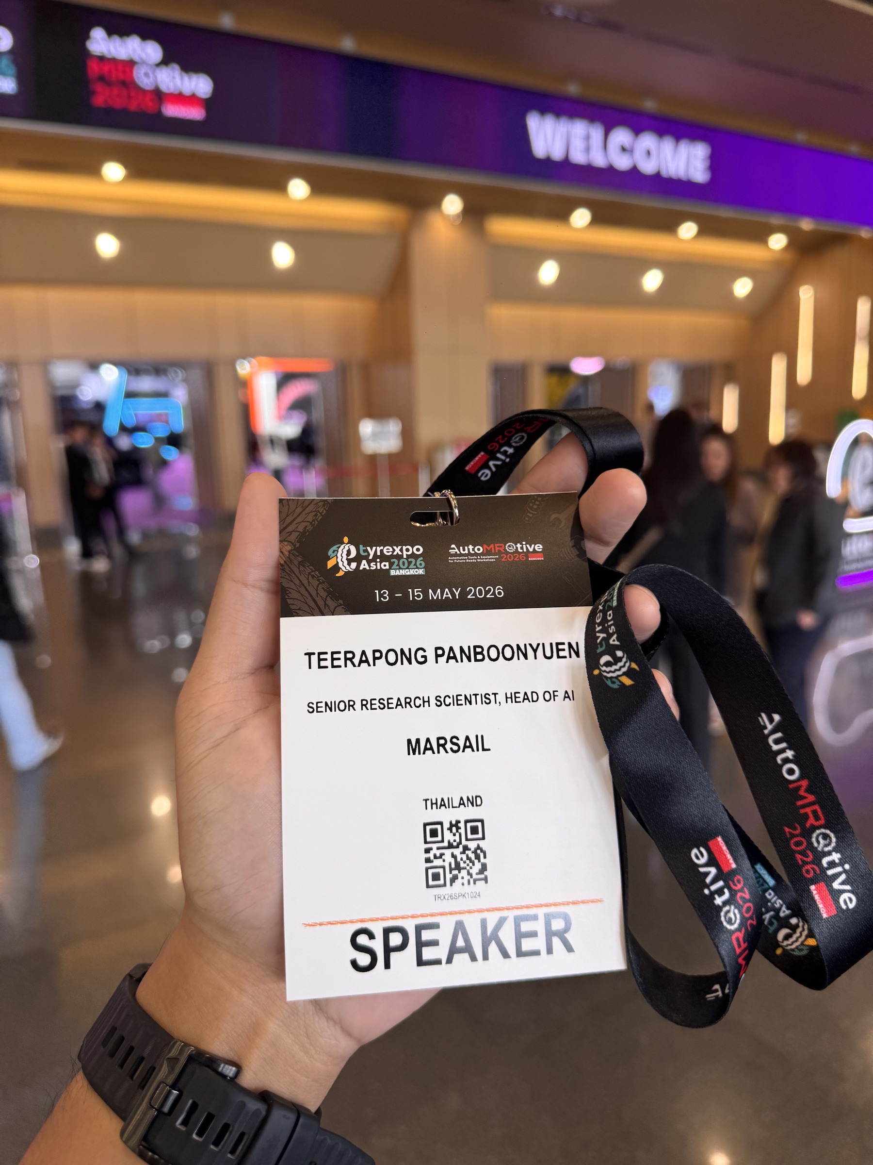 Speaker badge at AutoTech Aftermarket Summit 2026