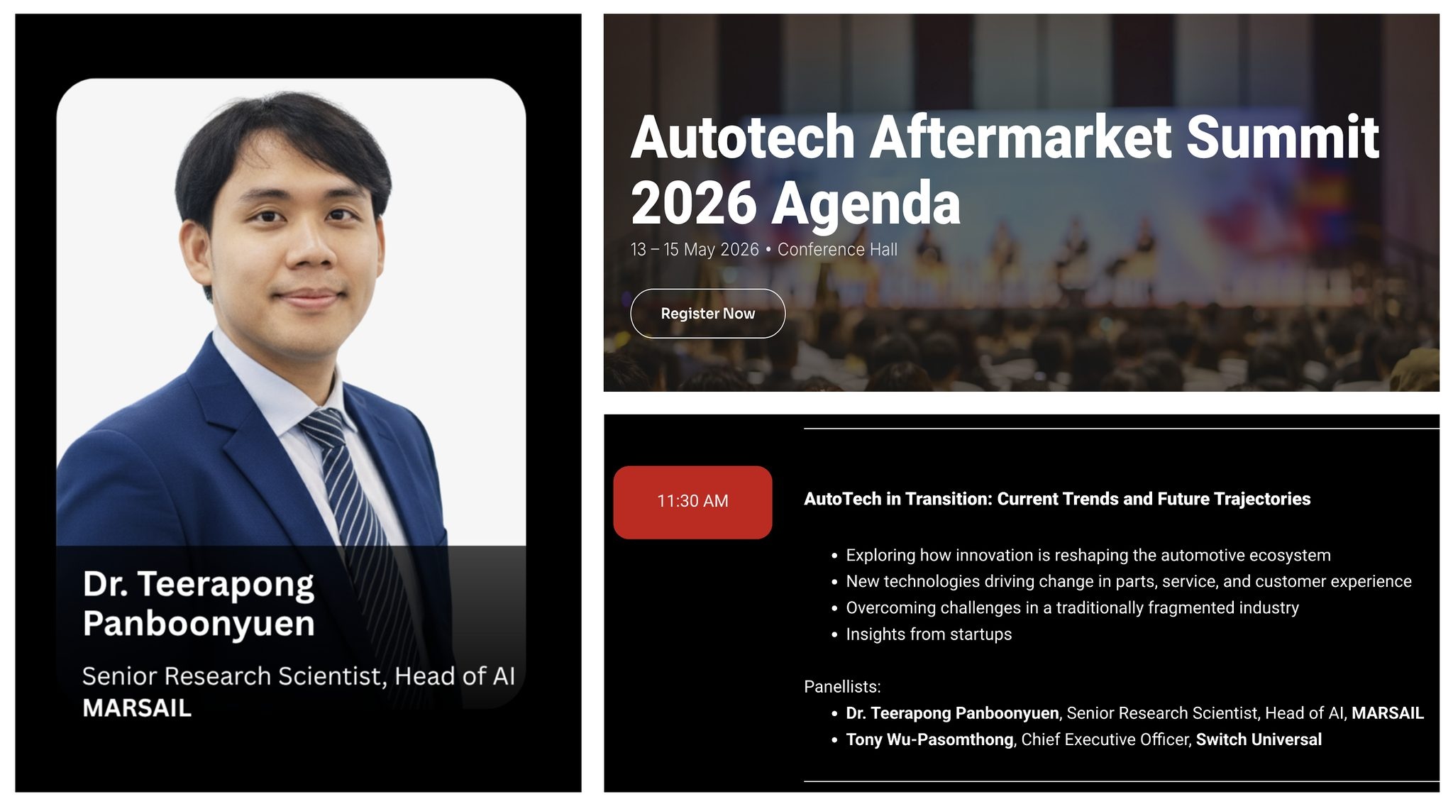 Merged summary image of AutoTech Aftermarket Summit 2026