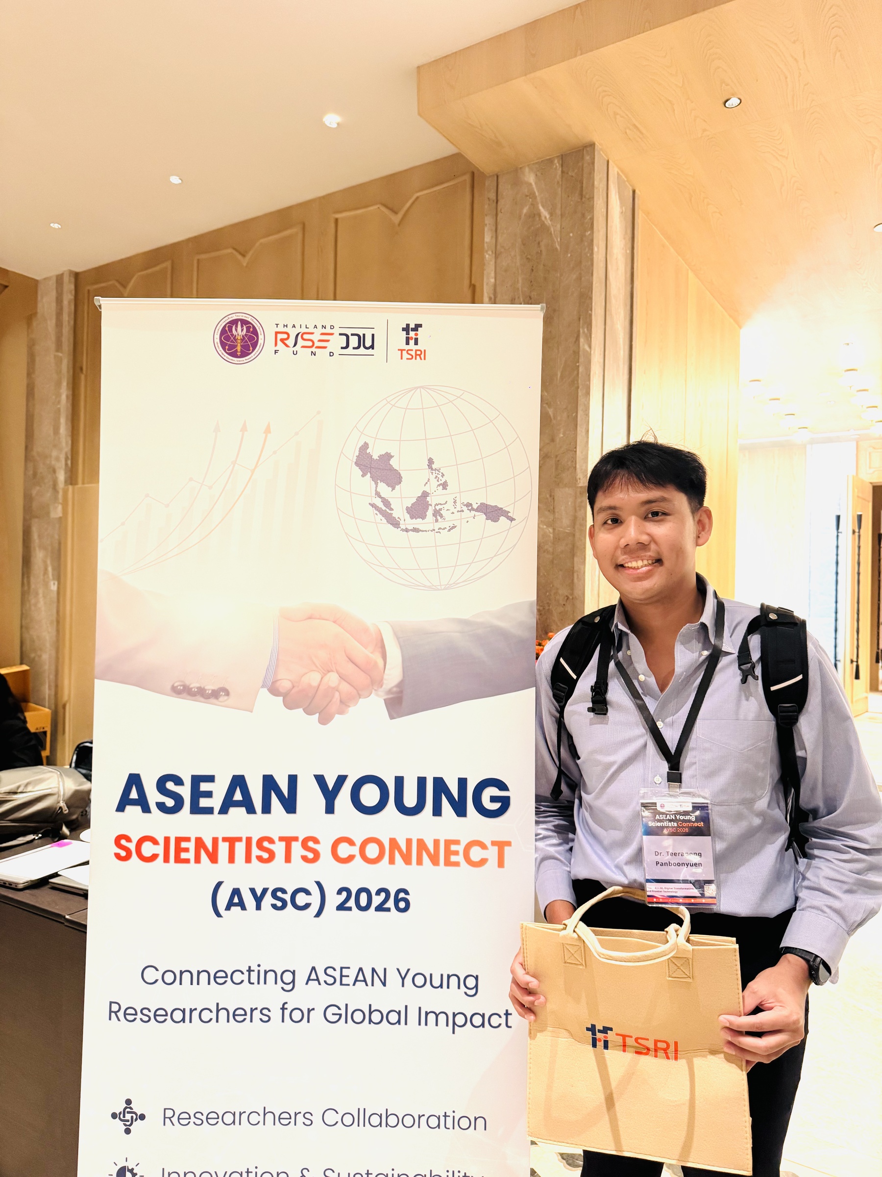 Photo with AYSC2026 event banner