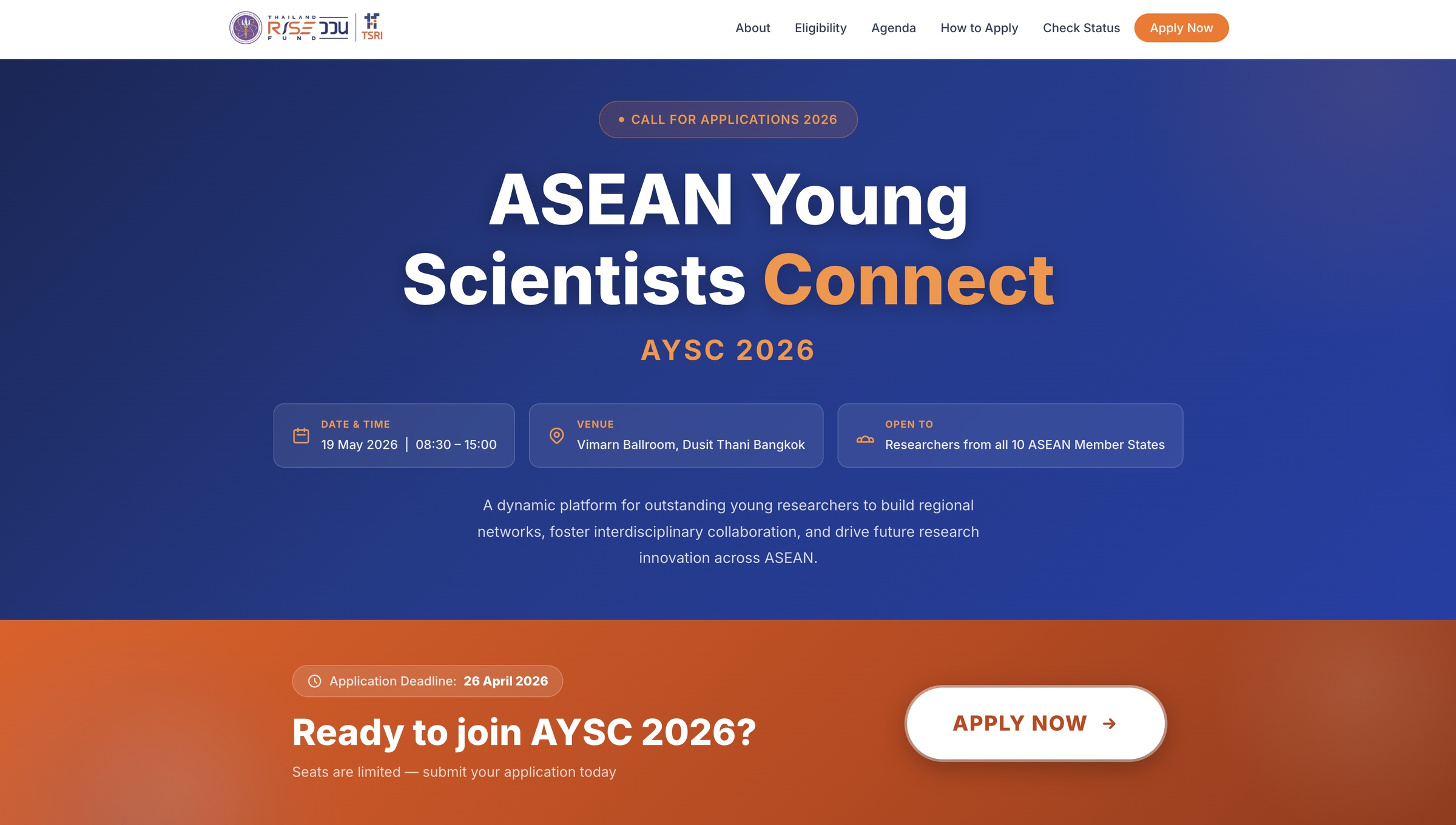 AYSC2026 official website