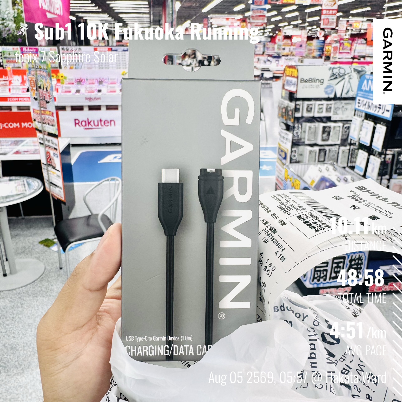 New Garmin Charging Cable