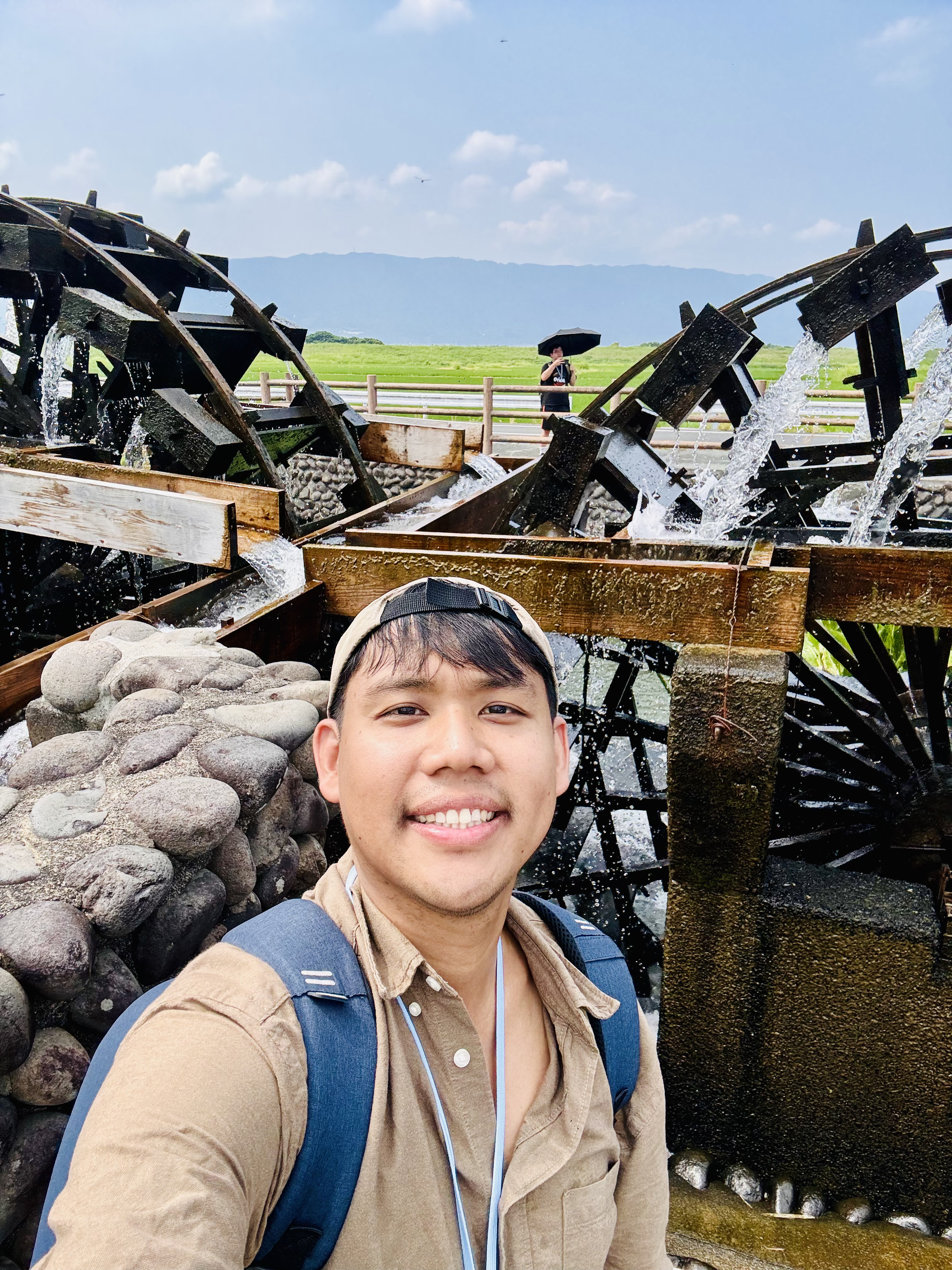 Selfie at Historical Waterwheels of Asakura