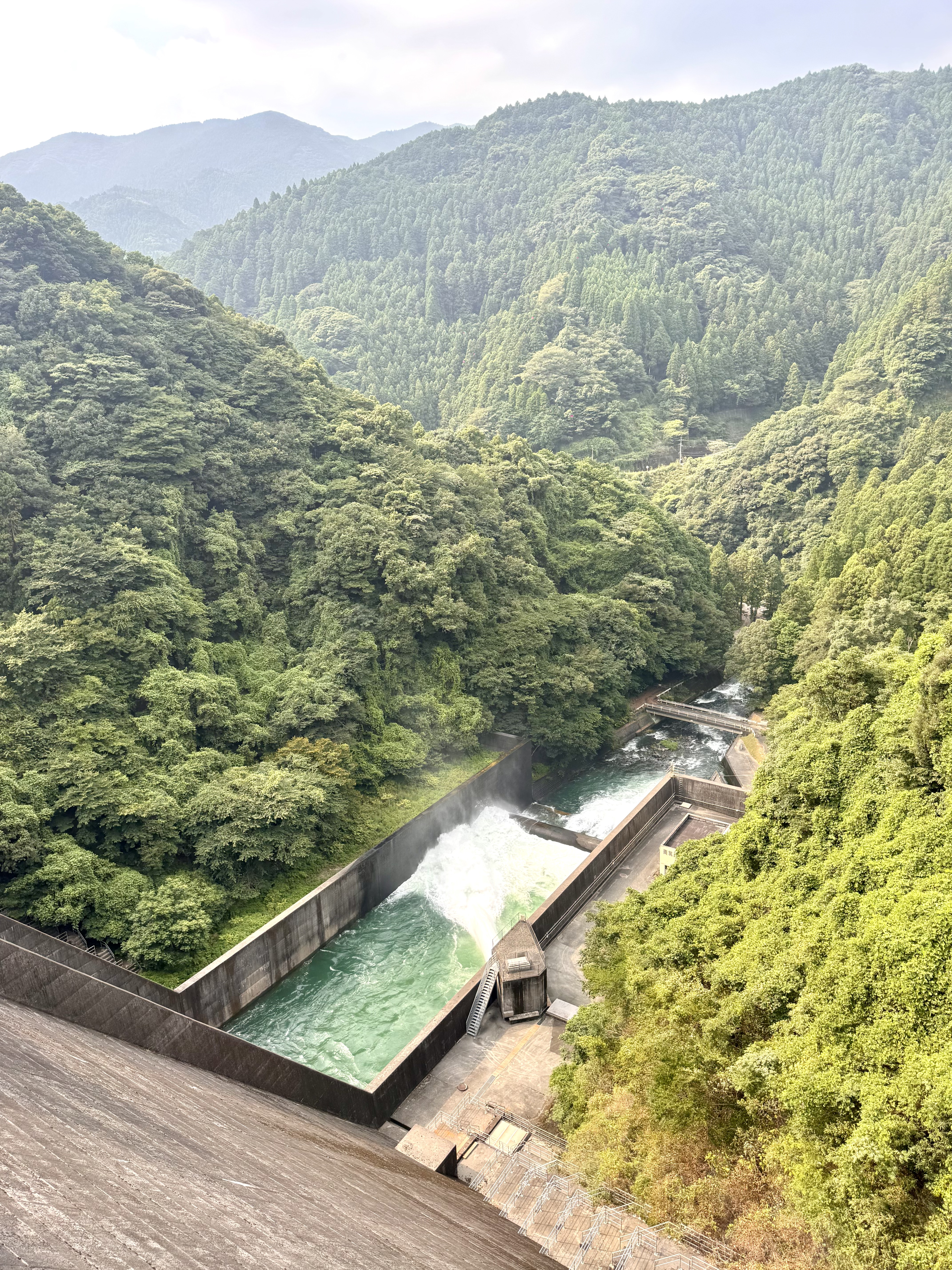 Egawa Dam spillway