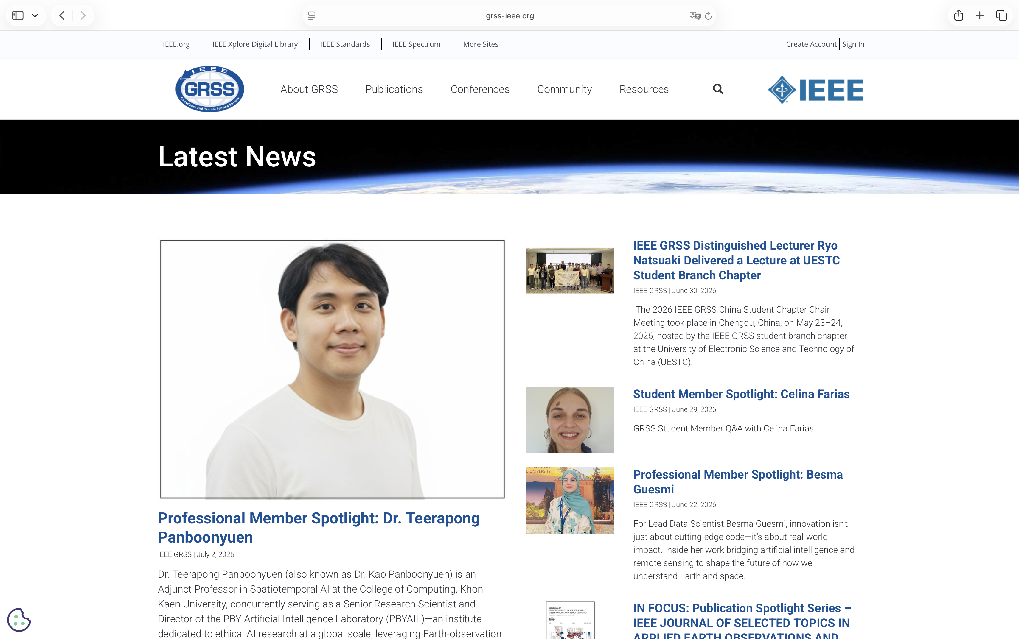 IEEE GRSS Professional Member Spotlight
